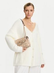 Guess Torebka Silia HWGP98 90210 Beżowy. Brązowe torebki do ręki damskie Guess, z aplikacjami, ze skóry, bez dodatków. Za 309.99 zł.