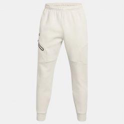 Spodnie męskie Under Armour Unstoppable Fleece. Brązowe spodnie materiałowe męskie Under Armour, l, bez wzorów. Za 339.99 zł.
