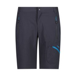 Szorty bermudzkie CMP. Niebieskie krótkie spodenki sportowe męskie CMP, bez wzorów, trekkingowe. Za 330.50 zł.