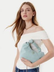 Guess Torebka Isotta HWSG96 60010 Turkusowy. Niebieskie torebki do ręki damskie Guess, z aplikacjami, ze skóry, bez dodatków. Za 379.99 zł.