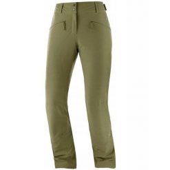 Spodnie zimowe na narty i snowboard damskie Salomon EDGE. Zielone spodnie snowboardowe damskie Salomon, na zimę, m, bez wzorów, z elastanu, sportowe, narciarskie. Za 299.00 zł.