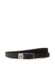 Calvin Klein Pasek Damski Ck Cut Square Buckle 2.0_Mono K60K613243 Czarny. Czarne paski damskie Calvin Klein, bez wzorów, ze skóry. Za 129.99 zł.