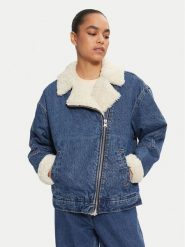 Levi's® Kurtka jeansowa Flight A9370-0001 Niebieski Relaxed Fit. Niebieskie kurtki damskie s, bez wzorów, z bawełny, bez kaptura. Za 669.99 zł.