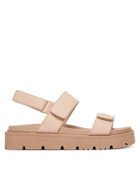 Tommy Hilfiger Sandały T3A2-34284-0326 Beżowy. Brązowe sandały dziewczęce Tommy Hilfiger, ze skóry, bez zapięcia. Za 359.99 zł.