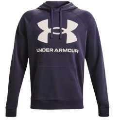 Męska Polarowa Bluza Treningowa Rival Big Logo. Fioletowe bluzy męskie Under Armour, m, bez wzorów, z polaru, bez kaptura. Za 294.99 zł.