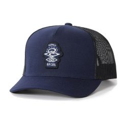 Czapka z daszkiem męska Rip Curl Search Icon Trucker. Niebieskie czapki i kapelusze męskie RIPCURL, bez wzorów. Za 110.00 zł.
