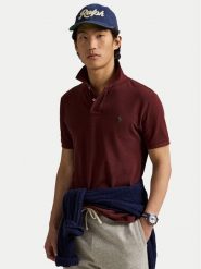 Polo Ralph Lauren Polo 710534735460 Bordowy Regular Fit. Czerwone koszulki polo męskie Polo Ralph Lauren, m, bez wzorów, z bawełny, bez ramiączek. Za 529.99 zł.