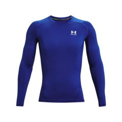 Koszulka męska Under Armour HG Armour Comp LS. Niebieskie bluzy męskie Under Armour, l, bez wzorów, bez kaptura. Za 130.99 zł.