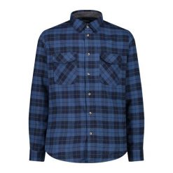 Koszula męska CMP. Niebieskie koszule męskie CMP, m, bez wzorów, z poliesteru, sportowe, bez kołnierzyka, bez ramiączek. Za 249.99 zł.