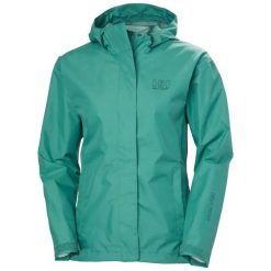 Damska kurtka wodoodporna Helly Hansen Seven J. Zielone kurtki damskie Helly Hansen, m, bez wzorów, z poliesteru, bez kaptura. Za 488.50 zł.