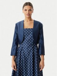 Rinascimento Bolerko CFC0127677003 Niebieski Regular Fit. Niebieskie żakiety damskie Rinascimento, xs, bez wzorów, z syntetyku. Za 409.99 zł.