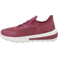 Buty GEOX D SPHERICA ACTIF A Bordeaux. Czerwone obuwie sportowe damskie Geox, bez wzorów, z tkaniny, trekkingowe. Za 277.99 zł.