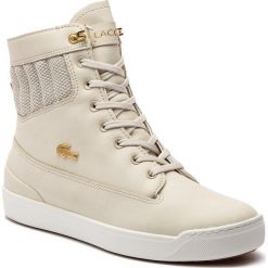 Sneakersy LACOSTE - Explorateur Hi 318 1 Caw 7-36CAW0007TS2 Nat/Off Wht. Półbuty damskie marki Lacoste. W wyprzedaży za 389.00 zł.