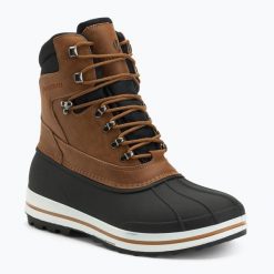 Śniegowce męskie Kimberfeel Oliver. Brązowe śniegowce i trapery męskie Kimberfeel, na zimę, z futra, eleganckie, przed kolano, bez zapięcia. Za 359.99 zł.