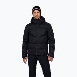 Kurtka narciarska męska Rossignol Legacy Merino Down. Czarne kurtki snowboardowe męskie Rossignol, l, bez wzorów, z materiału, bez kaptura, narciarskie. Za 1,759.00 zł.