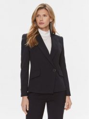 Boss Marynarka Jarinara 50505951 Granatowy Regular Fit. Niebieskie żakiety damskie Boss, bez wzorów, z bawełny. Za 2,099.00 zł.