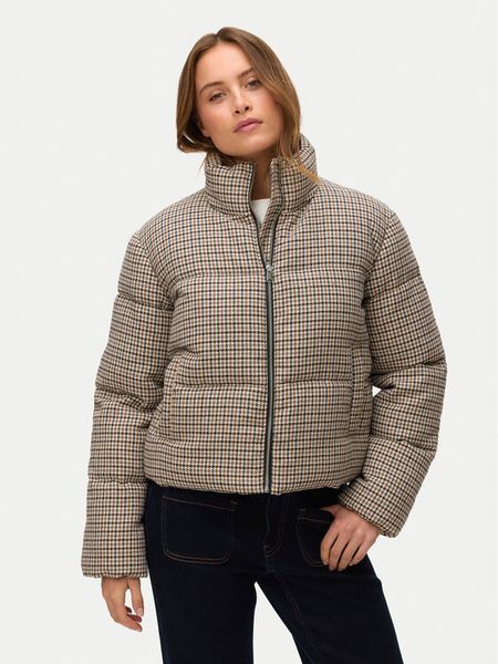 Vero Moda Kurtka zimowa Lyon 10334968 Beżowy Regular Fit. Brązowe kurtki damskie Vero Moda, na zimę, s, bez wzorów, z syntetyku, bez kaptura. Za 319.99 zł.