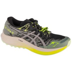 Buty do biegania Asics Fuji Lite 5 1012B690-001 czarne. Czarne obuwie sportowe damskie bez wzorów, z gumy, do biegania. Za 787.57 zł.
