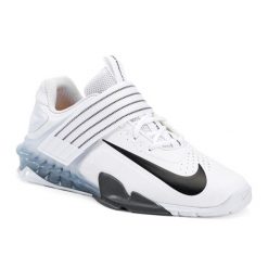 Buty do podnoszenia ciężarów Nike Savaleos. Białe buty sportowe męskie Nike, bez zapięcia. W wyprzedaży za 579.40 zł.