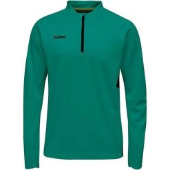 Męska bluza Hummel Tech Move Half Zip zielona 2xl. Czarne bluzy męskie Hummel, m, bez wzorów, bez kaptura, do piłki nożnej. Za 230.99 zł.