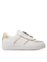 DeeZee Sneakersy CF2483-1 Biały. Białe buty sportowe dziewczęce DeeZee, bez wzorów, ze skóry, bez zapięcia. Za 95.99 zł.
