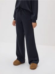 Spodnie dresowe long leg - ciemnoszary. Szare spodnie dresowe damskie Reserved, l, bez wzorów, z dresówki. Za 119.99 zł.