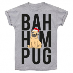 Christmas T-Shirt T-Shirt Damski Bah Hum Pug Xl Szary. Szare t-shirty damskie Christmas T-Shirt. W wyprzedaży za 44.90 zł.