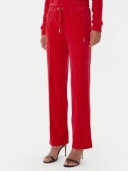 Juicy Couture Spodnie dresowe Tina JCWBJ225307 Czerwony Regular Fit. Czerwone spodnie dresowe damskie Juicy Couture, xl, bez wzorów, z dresówki. Za 399.99 zł.