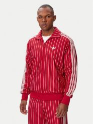 Adidas Bluza Firebrid Pinstripes Track Top KR7227 Czerwony Regular Fit. Czerwone bluzy męskie Adidas, l, bez wzorów, z syntetyku, bez kaptura. Za 369.99 zł.