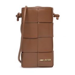 Torebka na telefon GINO ROSSI. Brązowe torebki do ręki damskie Gino Rossi, bez wzorów, bez dodatków. Za 79.99 zł.