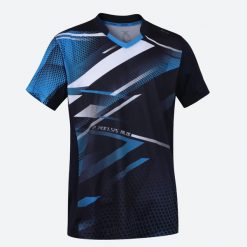 Koszulka do tenisa stołowego męska Pongori TTP560. Niebieskie buty sportowe męskie PONGORI, z elastanu, bez zapięcia, tenisowe. W wyprzedaży za 49.99 zł.