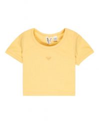 Koszulka z krótkim rękawem dla Dziewczynki HEY YEAH YEAH Pomarańczowy. Żółte t-shirty i topy dla dziewczynek Roxy, bez wzorów, z bawełny, bez ramiączek. Za 109.99 zł.