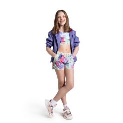 Spodenki do biegania dziecięce Lemon Explore WL5. Spodenki dla dziewczynek LEMON explore, bez wzorów, z elastanu, sportowe. Za 59.90 zł.