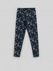 4F Legginsy dzianinowe dziewczęce - multikolor 122 (6-7 lat). Legginsy dla dziewczynek 4f, bez wzorów, z bawełny, długie. Za 69.99 zł.