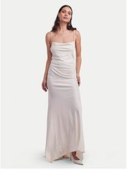 YAS Sukienka wieczorowa Dottea 26030334 Écru Slim Fit. Sukienki damskie YAS, s, bez wzorów, z syntetyku, wizytowe, bez kołnierzyka, bez ramiączek. Za 419.99 zł.