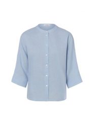 Opus Lniana bluzka - Fulis Kobiety len (100%) niebieski, 40. Niebieskie bluzki damskie Opus, bez wzorów, ze lnu, eleganckie, bez kołnierzyka, bez ramiączek. Za 349.95 zł.