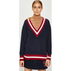 Tommy Jeans - Sweter. Czarne swetry damskie Tommy Jeans, z bawełny. Za 399.90 zł.