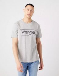 WRANGLER FRAME LOGO TEE MĘSKI T-SHIRT KOSZULKA NADRUK MID GREY W70JD3X37 112320767. Szare koszulki sportowe męskie Wrangler, na lato, m, bez wzorów, z bawełny, eleganckie, bez kołnierzyka. Za 69.99 zł.