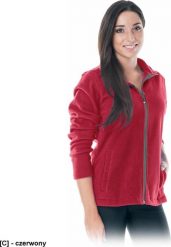 R.E.I.S. POLLADYDS - Bluza polarowa, damska zapinana na suwak - czerwony 2XL. Czerwone bluzy damskie R.E.I.S., s, bez wzorów, z polaru, bez kaptura. Za 72.28 zł.