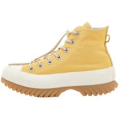 Buty Converse Chuck Taylor All Star Lugged 2.0. Żółte trampki i tenisówki damskie Converse, bez wzorów, retro, bez zapięcia. Za 289.99 zł.