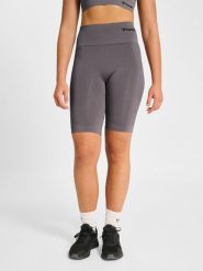 Szorty damskie Hummel TIF. Brązowe szorty damskie Hummel, m, bez wzorów, z elastanu, z podwyższonym stanem. Za 154.00 zł.