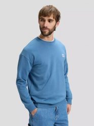 MESKA BLUZA LEE WORKWEAR SWS WORK BLUE 112378762. Niebieskie bluzy męskie Lee, m, bez wzorów, bez kaptura. Za 149.99 zł.