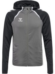 Zapinana na zamek bluza dresowa z kapturem Hummel Lead 2.0. Czarne bluzy męskie Hummel, xl, bez wzorów, z dresówki, z kapturem. Za 278.55 zł.