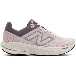 Buty damskie New Balance Fresh Foam 860 v14 W860Z14 – różowe. Czerwone obuwie sportowe damskie New Balance, bez wzorów, z materiału, do biegania. Za 729.99 zł.