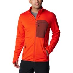 Polarowy sweter męski Columbia Triple Canyon Grid Fleece Full Zip. Brązowe bluzy męskie Columbia, na zimę, l, bez wzorów, z elastanu, bez kaptura. Za 488.00 zł.