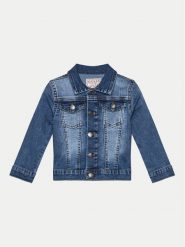 Guess Kurtka jeansowa N4GL03 D4CA0 Niebieski Regular Fit. Niebieskie kurtki i płaszcze dla chłopców Guess, z aplikacjami, z bawełny, bez kaptura. Za 339.99 zł.