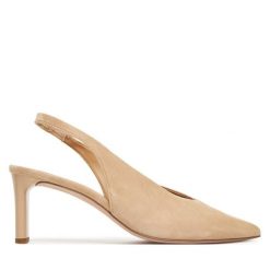 Czółenka HÖGL. Brązowe czółenka damskie HÖGL, bez wzorów, bez obcasa, bez zapięcia. Za 439.99 zł.