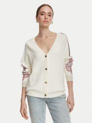 Liu Jo Sport Kardigan TF6093 MS49I Kremowy Regular Fit. Białe kardigany damskie Liu Jo Sport, l, bez wzorów, z wiskozy, sportowe. Za 769.99 zł.