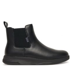 Sztyblety Liu Jo. Czarne botki męskie Liu Jo, bez wzorów, bez zapięcia. Za 629.99 zł.