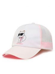 Karl Lagerfeld Kids Czapka z daszkiem Z31235 S Biały. Białe rękawiczki dziecięce Karl Lagerfeld Kids, bez wzorów, z poliesteru. Za 132.99 zł.